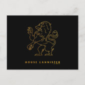 House Lannister Icon Briefkaart (Voorkant)