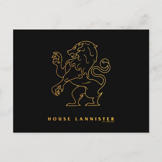 House Lannister Icon Briefkaart (Voorkant)