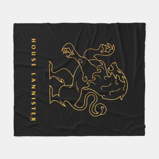 House Lannister Icon Fleece Deken (Voorkant (Horizontaal))