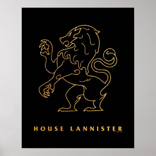 House Lannister Icon Poster (Voorkant)