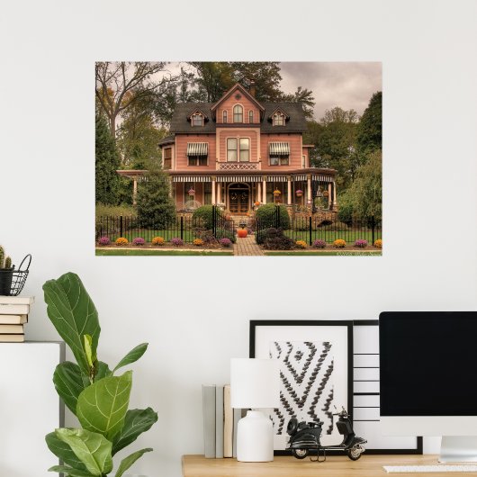 House - Living doll house Poster (Thuiskantoor)