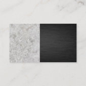 House Logo | Beton | Zwarte textuur Afsprakenkaartje (Achterkant)