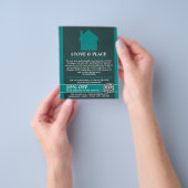 House Logo, Chimney Sweeping Service Flyer (Hand)