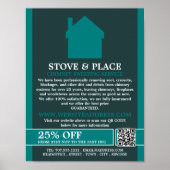 House Logo, Chimney Sweeping Service Poster (Voorkant)