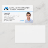 House Logo Construction Add Photo Visitekaartje (Voorkant / Achterkant)