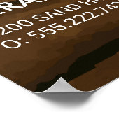 House Logo | Hout en zaag Poster (Hoek)