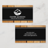 House Logo | Houtkorrels Visitekaartje (Voorkant / Achterkant)