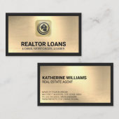 House Logo | Metalen achtergrond Visitekaartje (Voorkant / Achterkant)