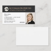 House Logo Real Estate Agent Realtor voegt foto BU Visitekaartje (Voorkant / Achterkant)