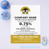 House Logo, Realtor, Estate Agent Adverteren Flyer (Enkel)
