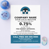 House Logo, Realtor, Estate Agent Adverteren Flyer (Enkel)