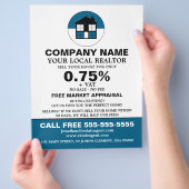 House Logo, Realtor, Estate Agent Adverteren Flyer (Hand)