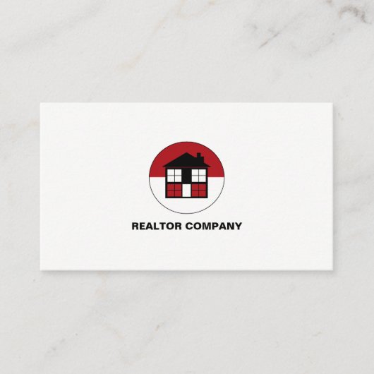 House Logo, Realtor, Estate Agent Visitekaartje (Voorkant)