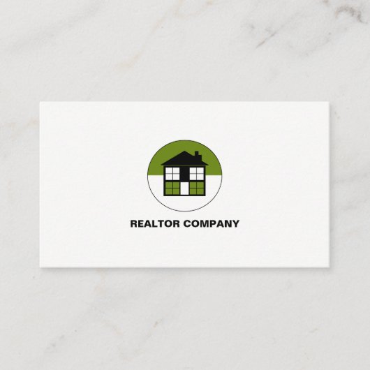 House Logo, Realtor, Estate Agent Visitekaartje (Voorkant)