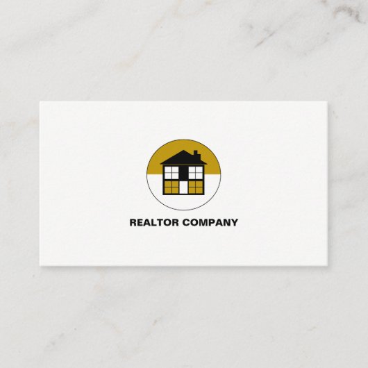 House Logo, Realtor, Estate Agent Visitekaartje (Voorkant)