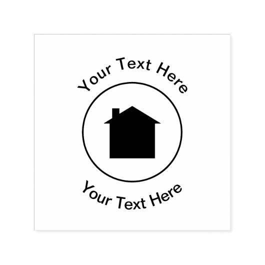 House Logo Realtor Home Services Self-Inking Stamp Zelfinktende Stempel (Design)