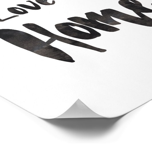 House + Love = Home Art Print (Hoek)