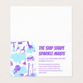 House Maid Cleaning Service and Supplies Visitekaartje (Buitenkant ongevouwen)