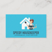 House Maid Dusting en Schoonmaak Visitekaartje (Voorkant)