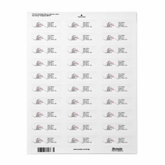 House-Mouse Design® Adresetiketten Etiket (Full Sheet)