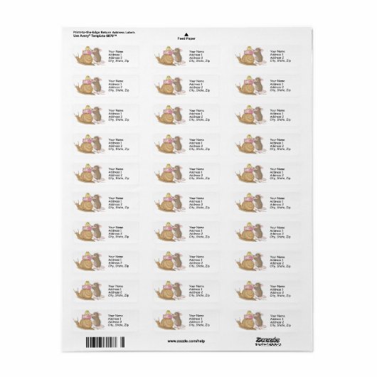 House-Mouse Design® Adresetiketten Etiket (Full Sheet)