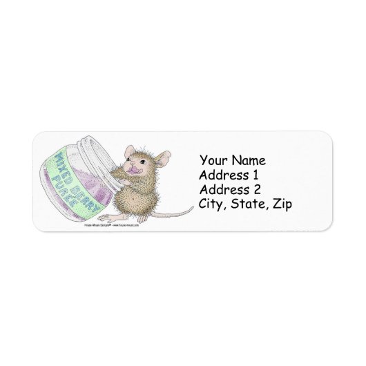 House-Mouse Design® Adresetiketten Etiket (Voorkant)