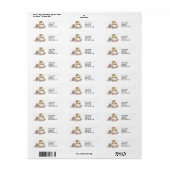 House-Mouse Design® Adresetiketten Etiket (Full Sheet)