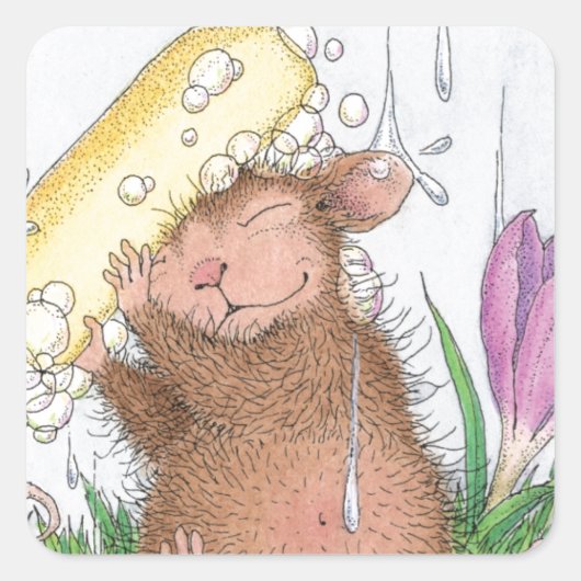 House-Mouse Design® - Good Clean Fun Vierkante Sticker (Voorkant)