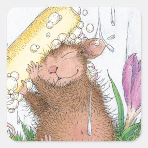 House-Mouse Design® - Good Clean Fun Vierkante Sticker