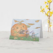 House-Mouse Design® - Halloween-briefkaarten Kaart (Gele Bloem)