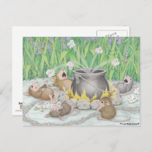 House-Mouse Design® - kerstBriefkaarten Feestdagenkaart (Voorkant / Achterkant)