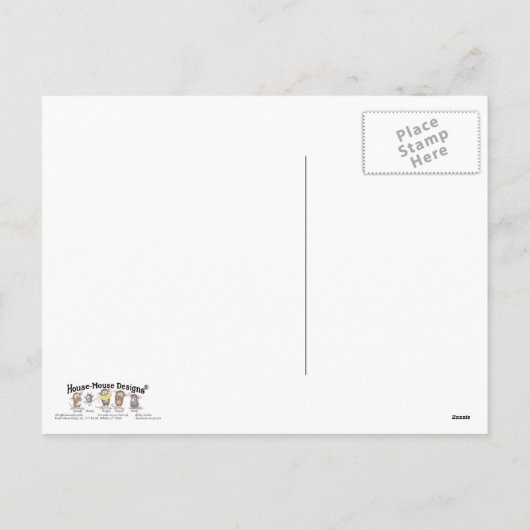 House-Mouse Design® - kerstBriefkaarten Feestdagenkaart (Achterkant)