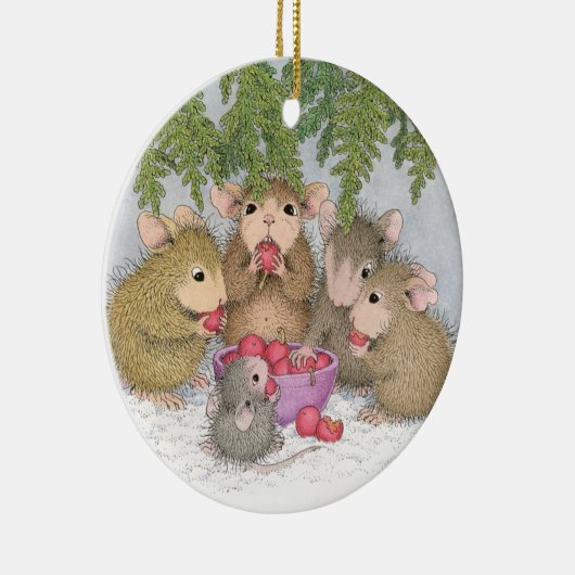 House-Mouse Design® - kerstversiering Keramisch Ornament (Rechts)