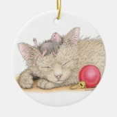 House-Mouse Design® - kerstversiering Keramisch Ornament (Voorkant)