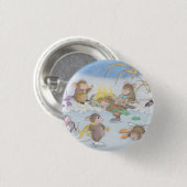 House-Mouse Design® - Pins Ronde Button 3,2 Cm (Voorkant /achterkant)