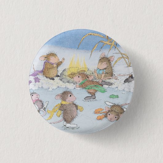 House-Mouse Design® - Pins Ronde Button 3,2 Cm (Voorkant)