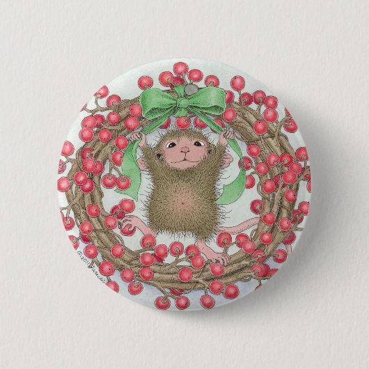 House-Mouse Design® - Pins Ronde Button 5,7 Cm (Voorkant)