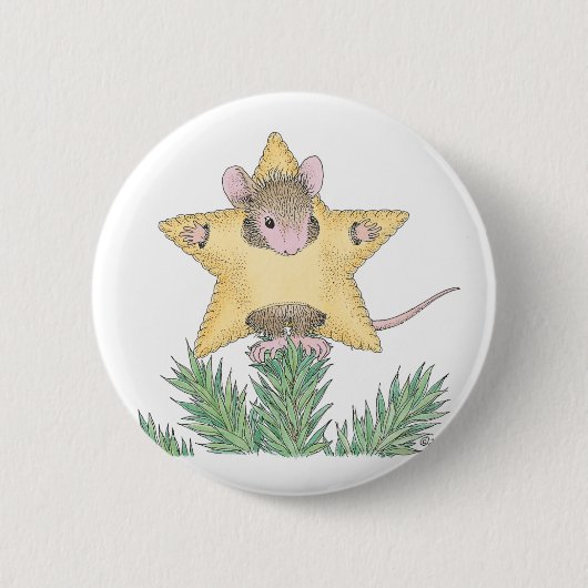 House-Mouse Design® - Pins Ronde Button 5,7 Cm (Voorkant)