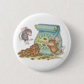 House-Mouse Design® - Pins Ronde Button 5,7 Cm (Voorkant)