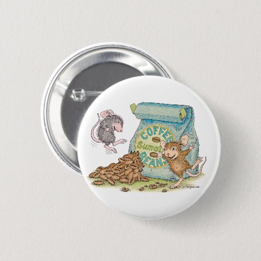 House-Mouse Design® - Pins Ronde Button 5,7 Cm (Voorkant /achterkant)