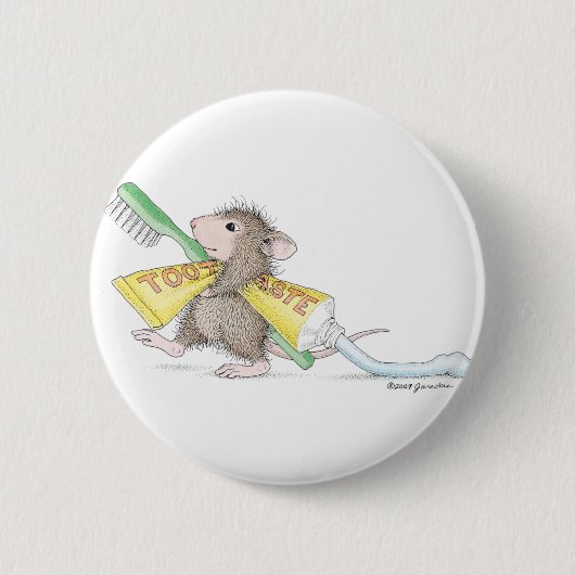 House-Mouse Design® - Pins Ronde Button 5,7 Cm (Voorkant)