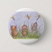 House-Mouse Design® - Pins Ronde Button 5,7 Cm (Voorkant)