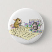 House-Mouse Design® - Pins Ronde Button 5,7 Cm (Voorkant)