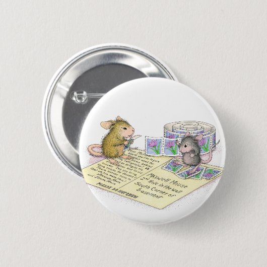 House-Mouse Design® - Pins Ronde Button 5,7 Cm (Voorkant /achterkant)
