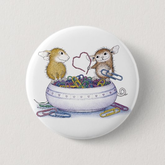 House-Mouse Design® - Pins Ronde Button 5,7 Cm (Voorkant)