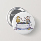 House-Mouse Design® - Pins Ronde Button 5,7 Cm (Voorkant /achterkant)