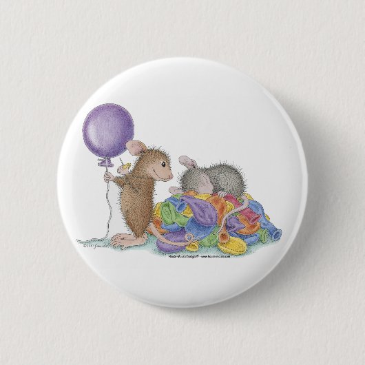 House-Mouse Design® - Pins Ronde Button 5,7 Cm (Voorkant)