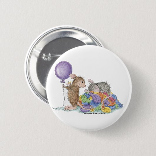 House-Mouse Design® - Pins Ronde Button 5,7 Cm (Voorkant /achterkant)