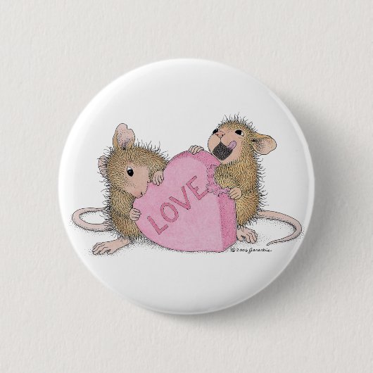 House-Mouse Design® - Pins Ronde Button 5,7 Cm (Voorkant)
