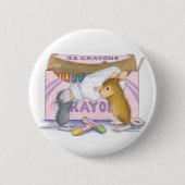 House-Mouse Design® - Pins Ronde Button 5,7 Cm (Voorkant)